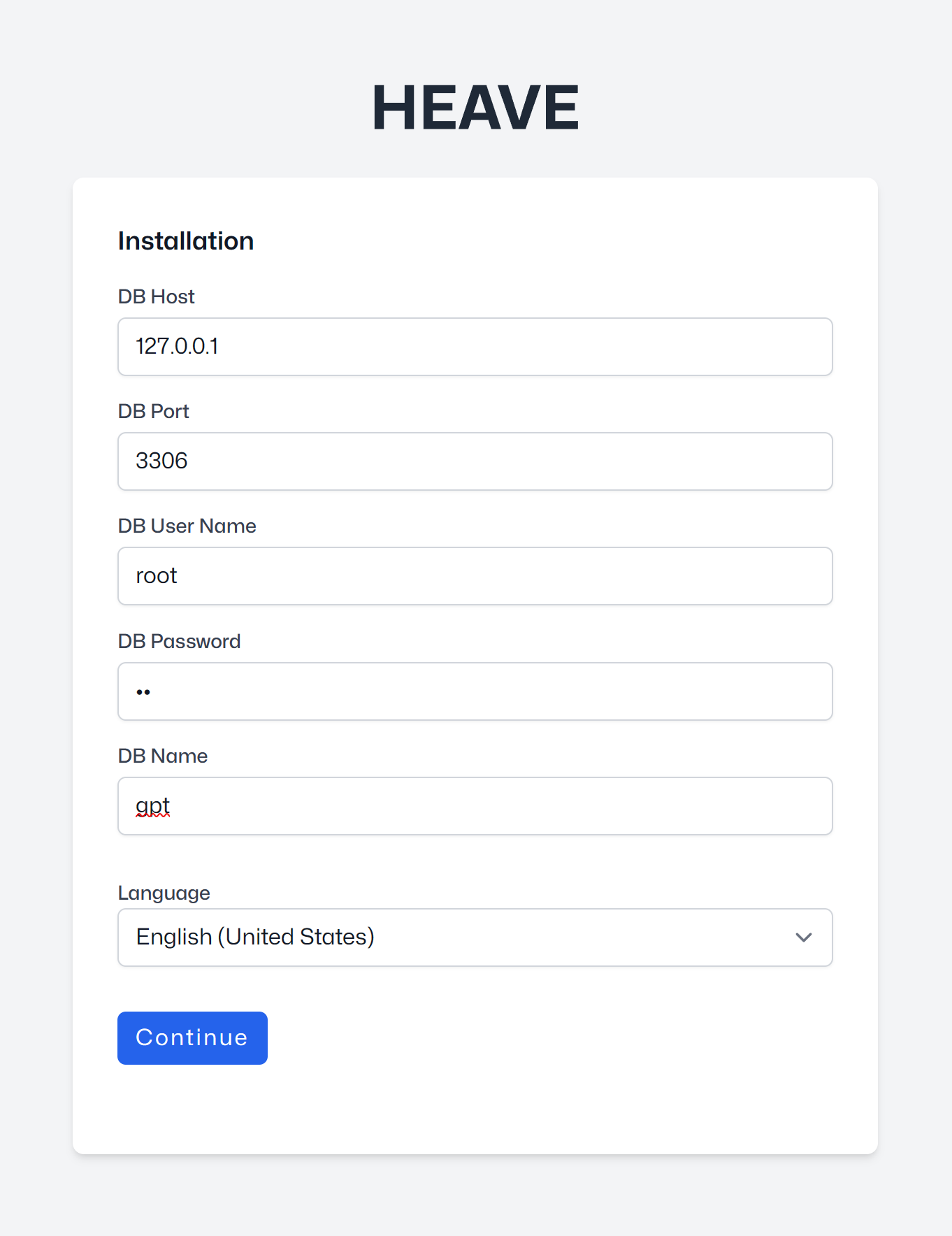 Installation - Config